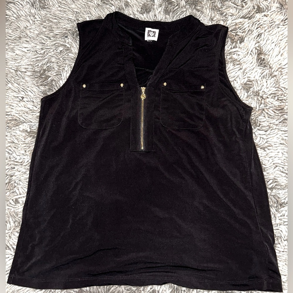 Anne Klein black shirt